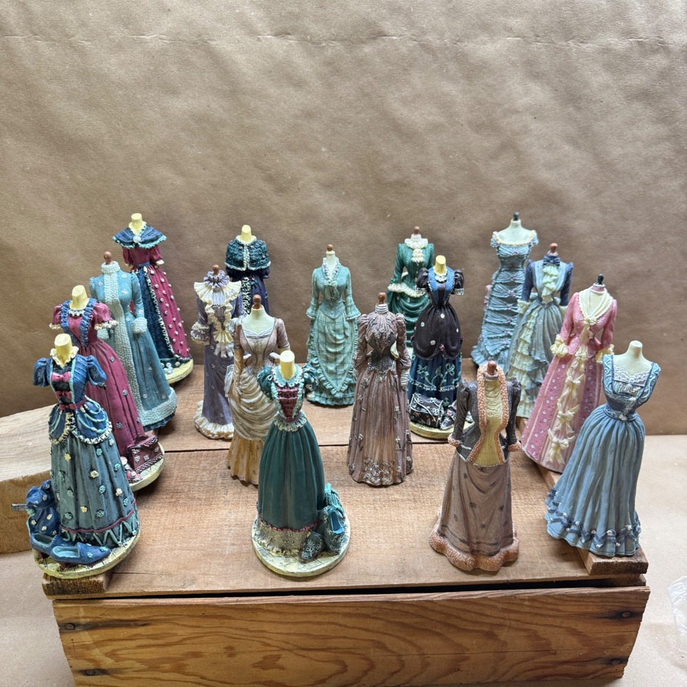 17pc K's Collection Fashion Series Limited Edition Victorian Dress Figurines